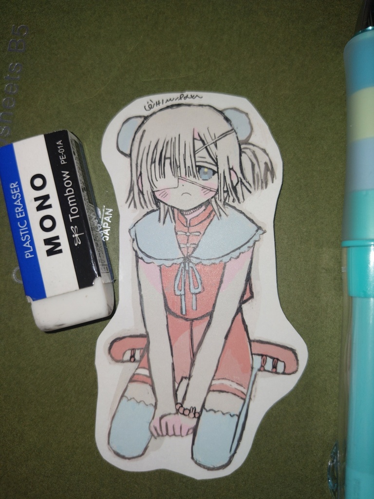 チャイナやえくんのステッカー
