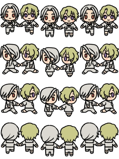 【ピクスクアバター】手繋ぎなぎひよ（Look Back）