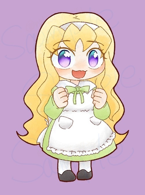 スミレのアクリルスタンドキーホルダー