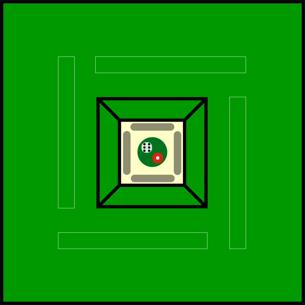 フリー素材　全自動麻雀卓