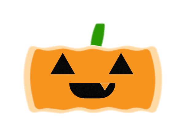 フリー素材　ハロウィン　かぼちゃのクッキー