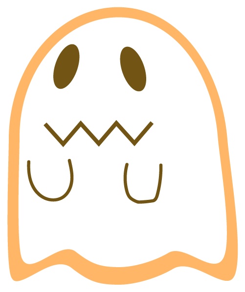 フリー素材　ハロウィン　おばけのクッキー