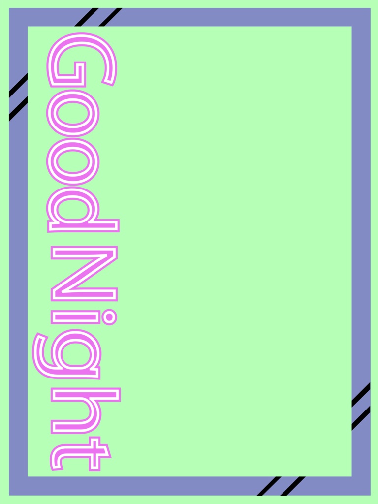 おやすみ素材　フリー素材　