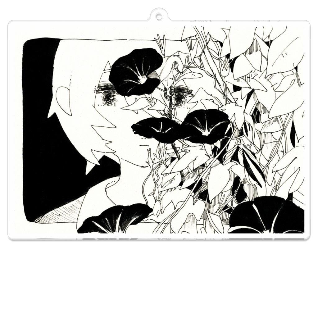 あさがおキーホルダー