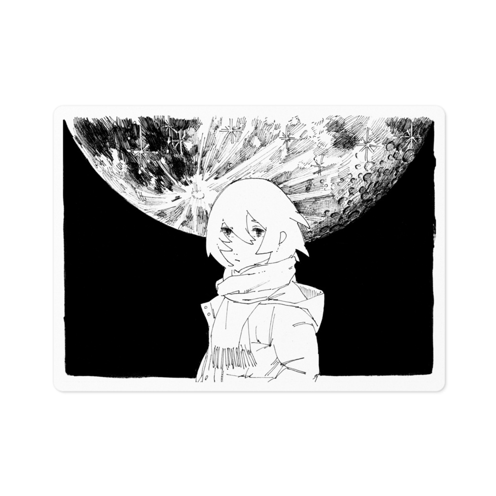 まんげつステッカー