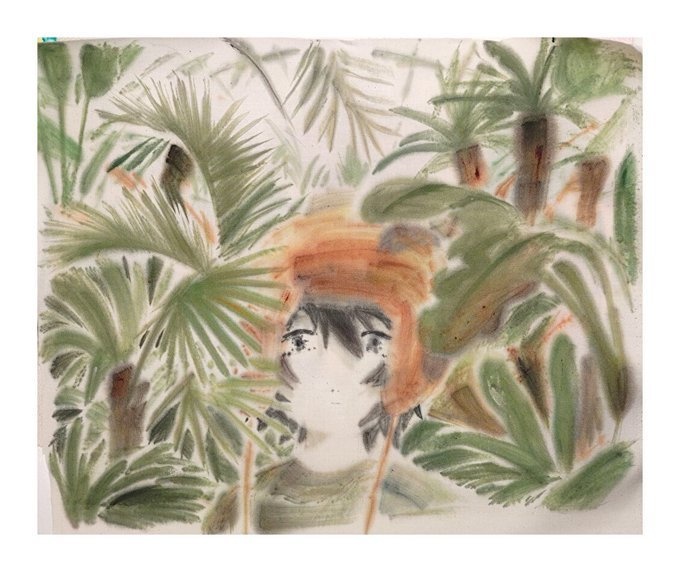 植物園　ドローイング