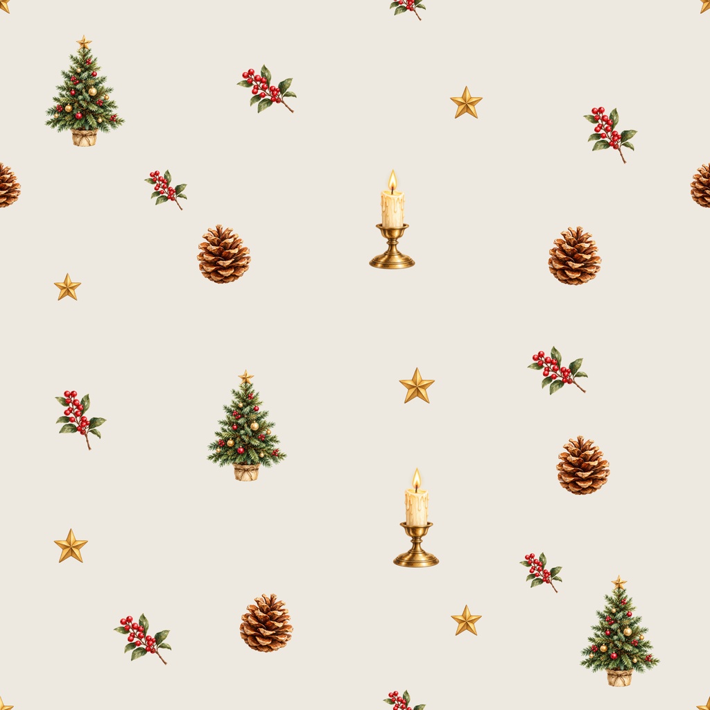 落ち着いたクリスマス|シームレス デジタルペーパー 3色セット