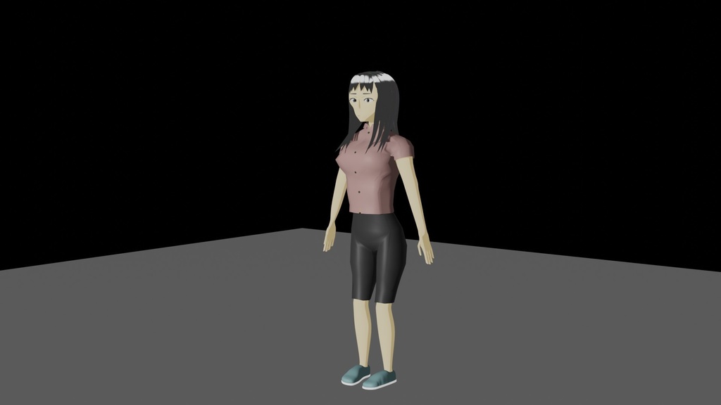 智子‐ともこ‐　３Dモデル - イカさん - 3/3