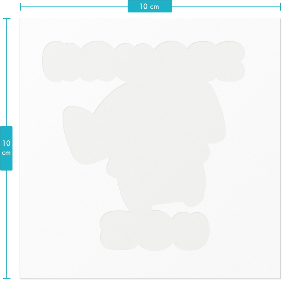 かわいいぞうのステッカー