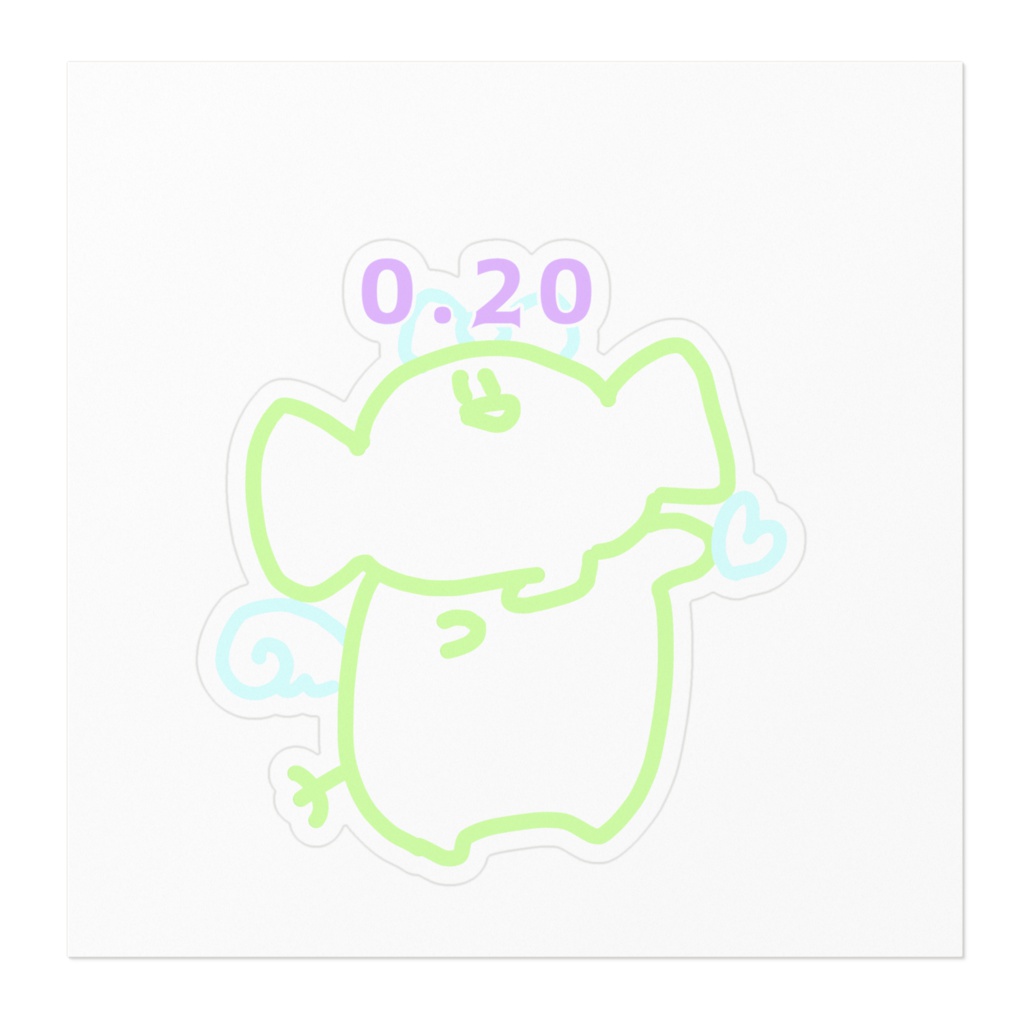 0.20BB弾ボトル用ステッカー(ゆめかわ)