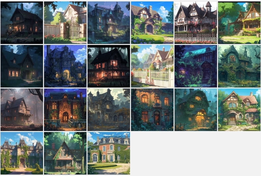 【無料】森の中の屋敷・小屋(内装あり) 背景素材