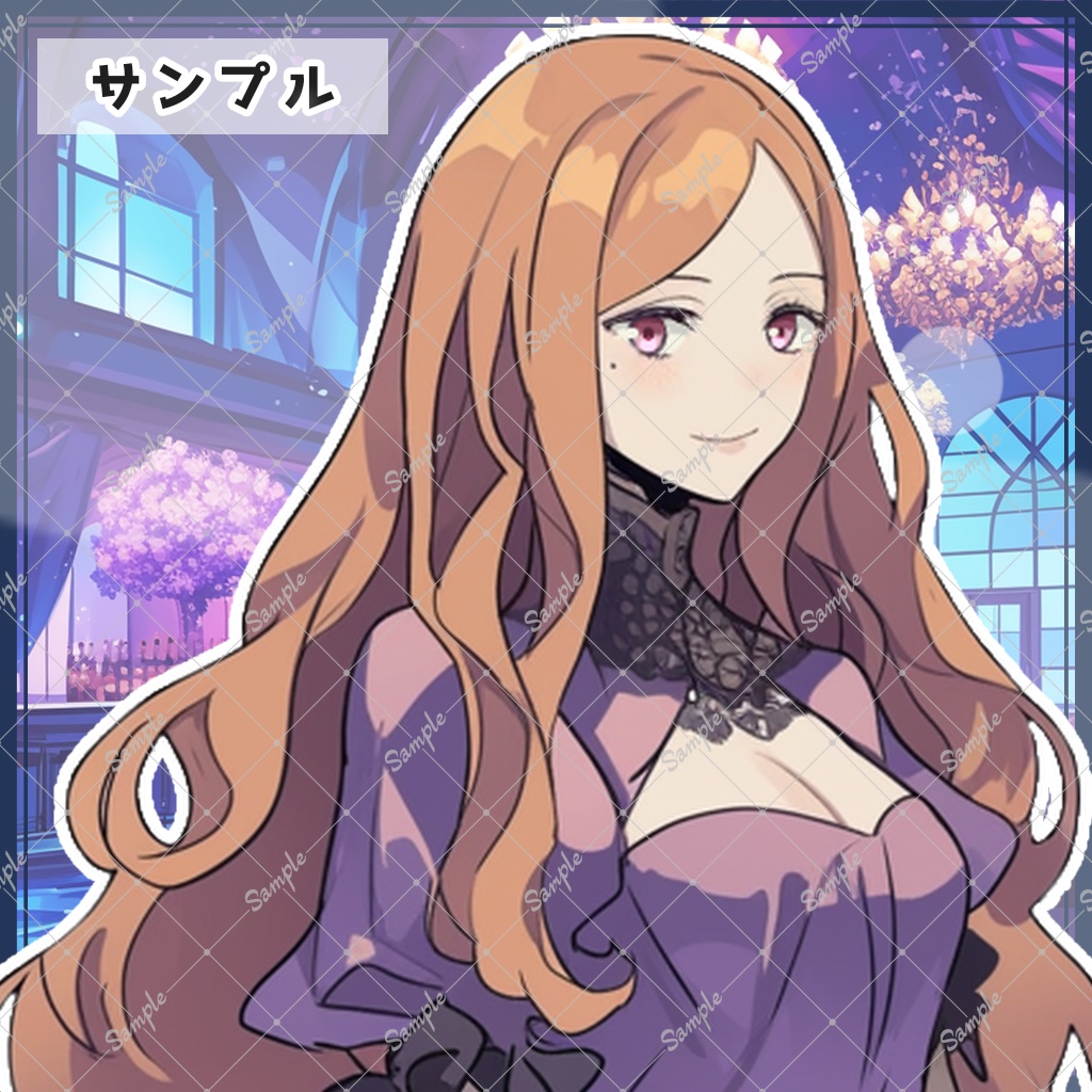 魔女風ドレスの女性 全身立ち絵素材