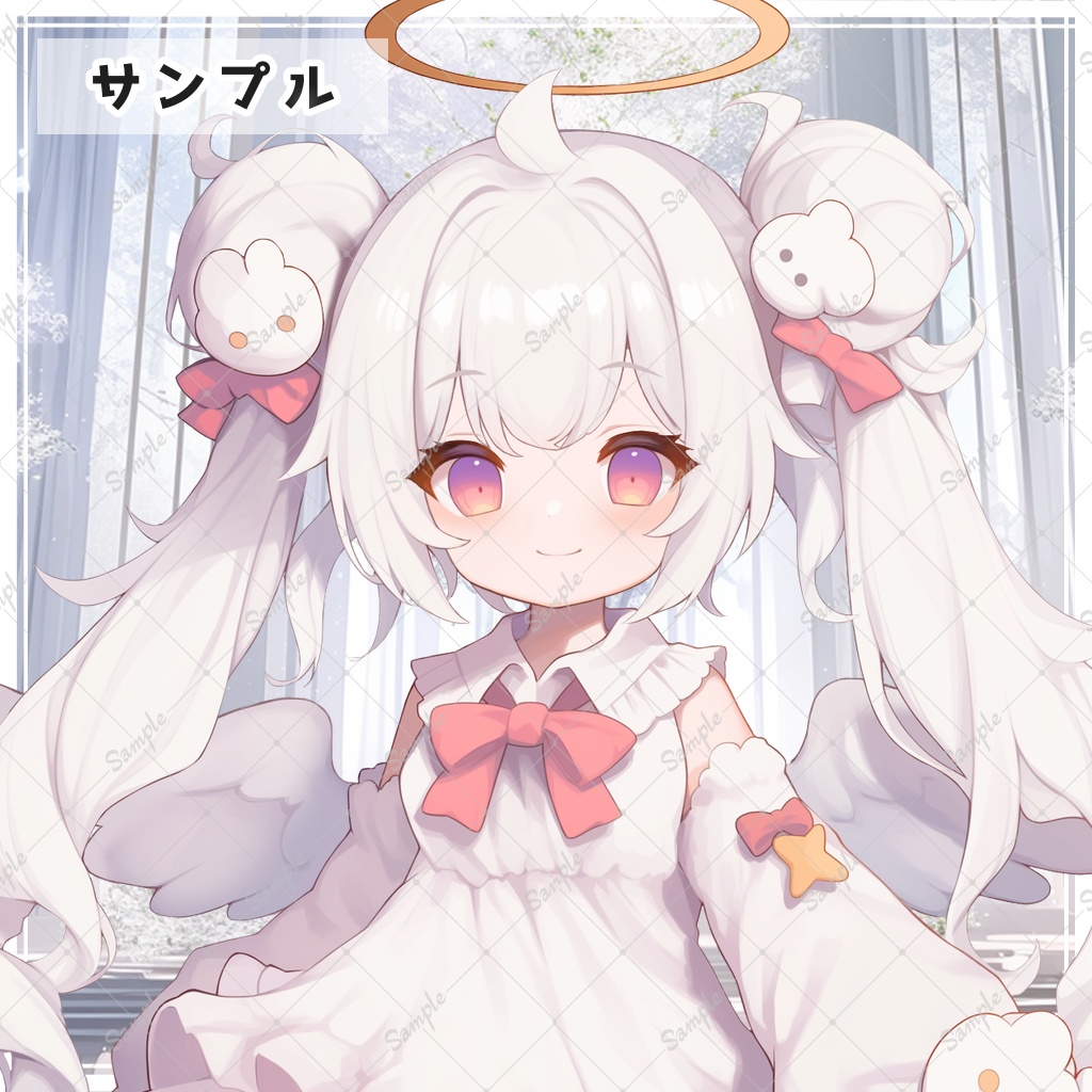 動く天使ちゃん 全身立ち絵素材【表情差分有】