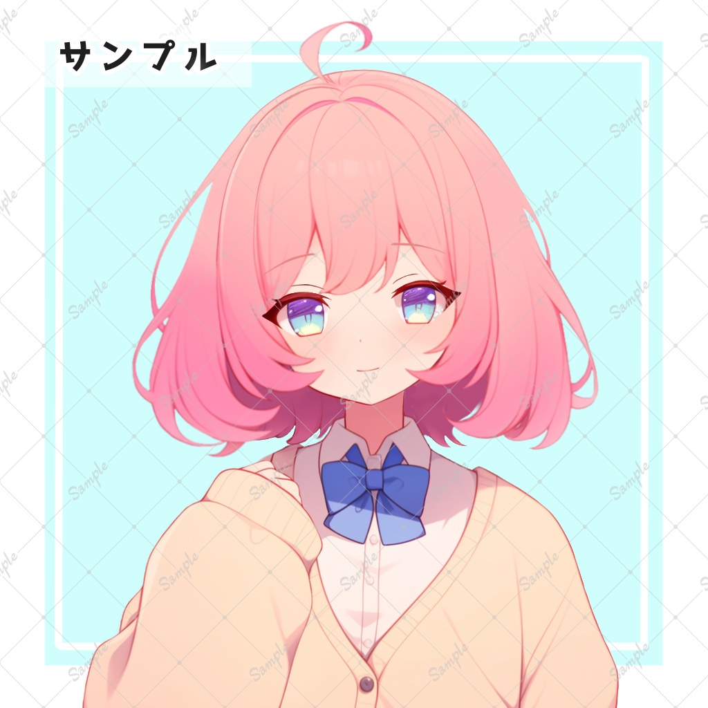 動く女子高校生 全身立ち絵素材