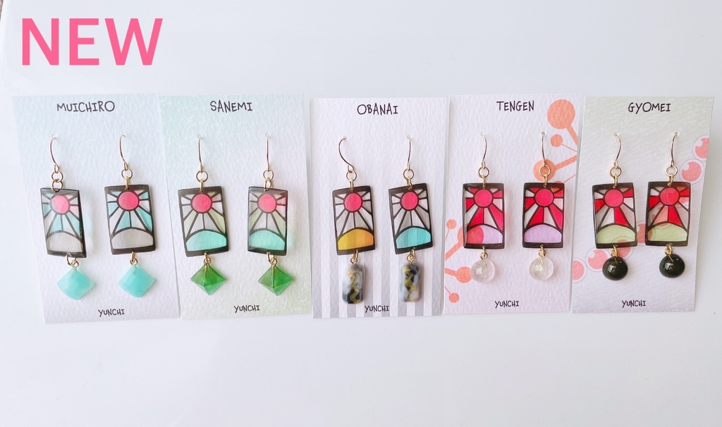 炭治郎のステンドグラス風ピアス