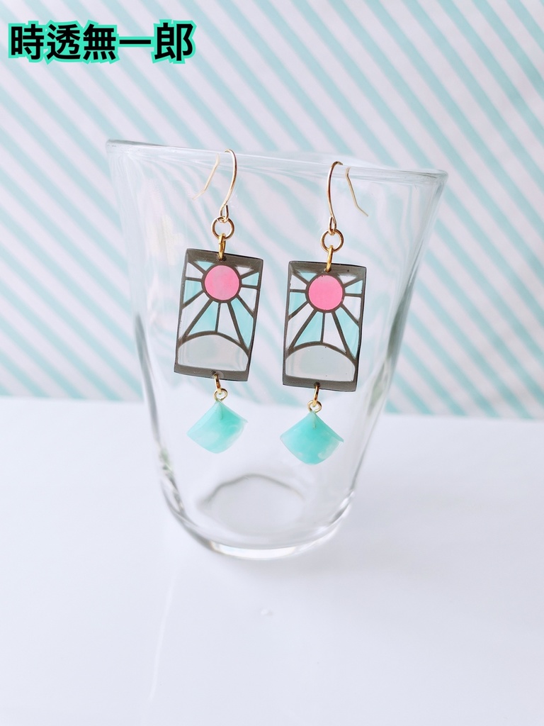 炭治郎のステンドグラス風ピアス