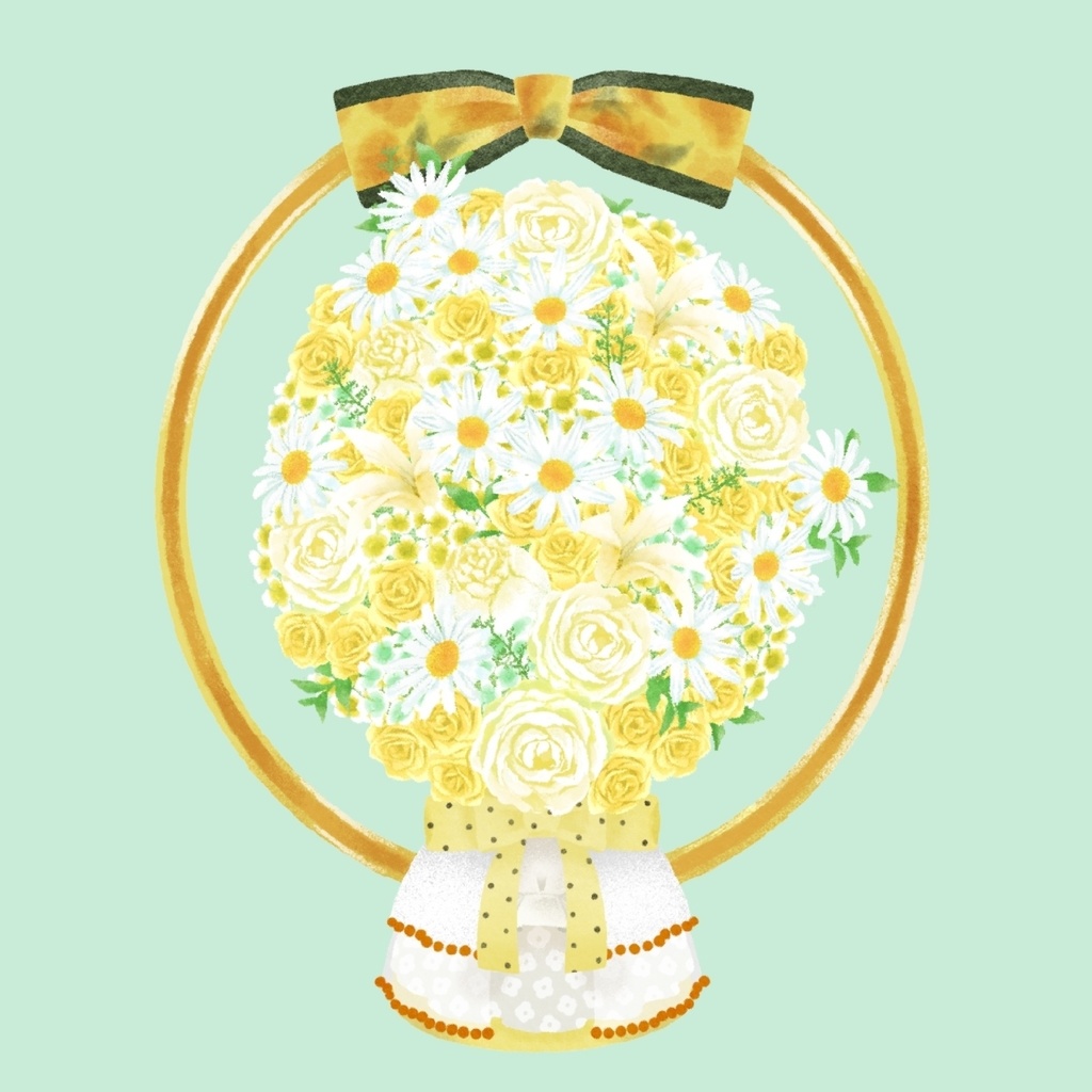 鹿目凛フラワースタンドアクリルスタンド