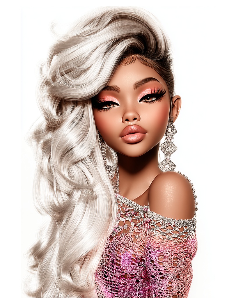 Platinum Vionne Beauty Mascot PNG