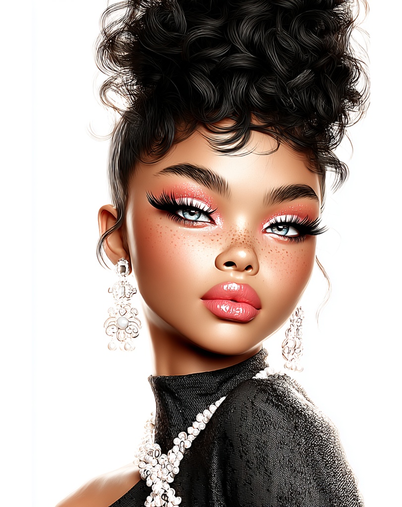 Afro Glam Portrait