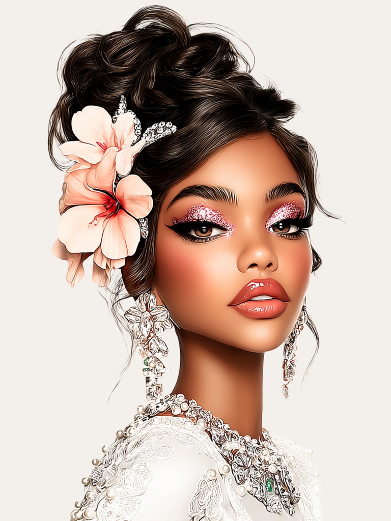 Floral Glam Beauty Portrait Set
