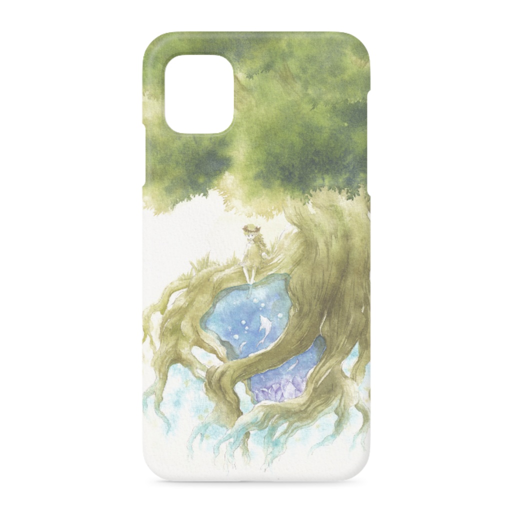 樹と少女①　iPhoneケース