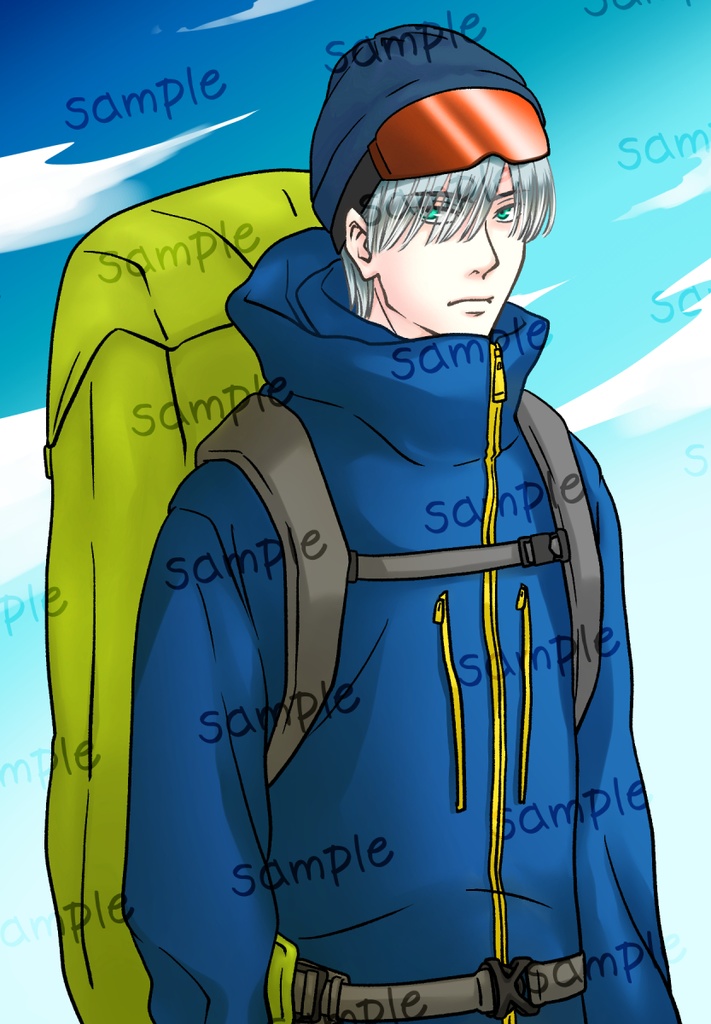 【無料TRPG用素材】登山家の男キャラ