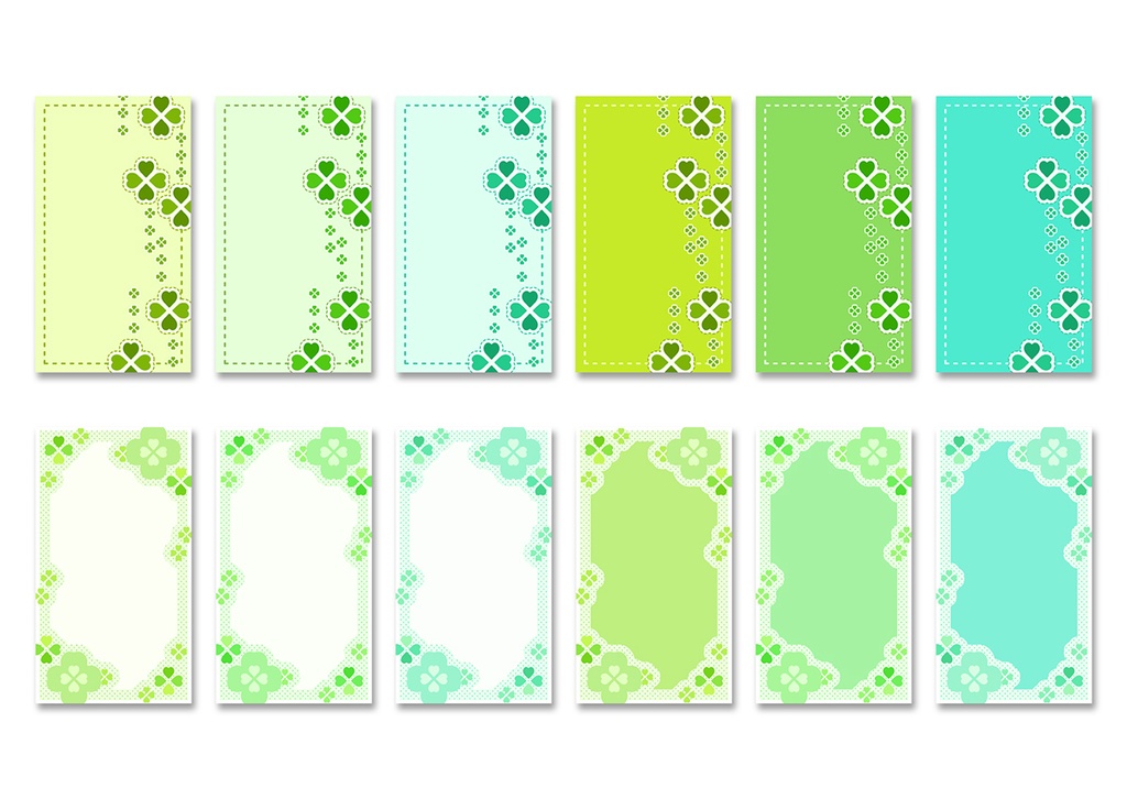 【スマホ向け】縦型背景 クローバー