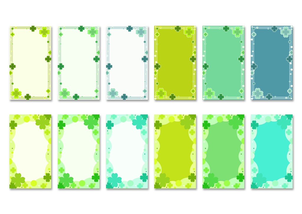 【スマホ向け】縦型背景 クローバー