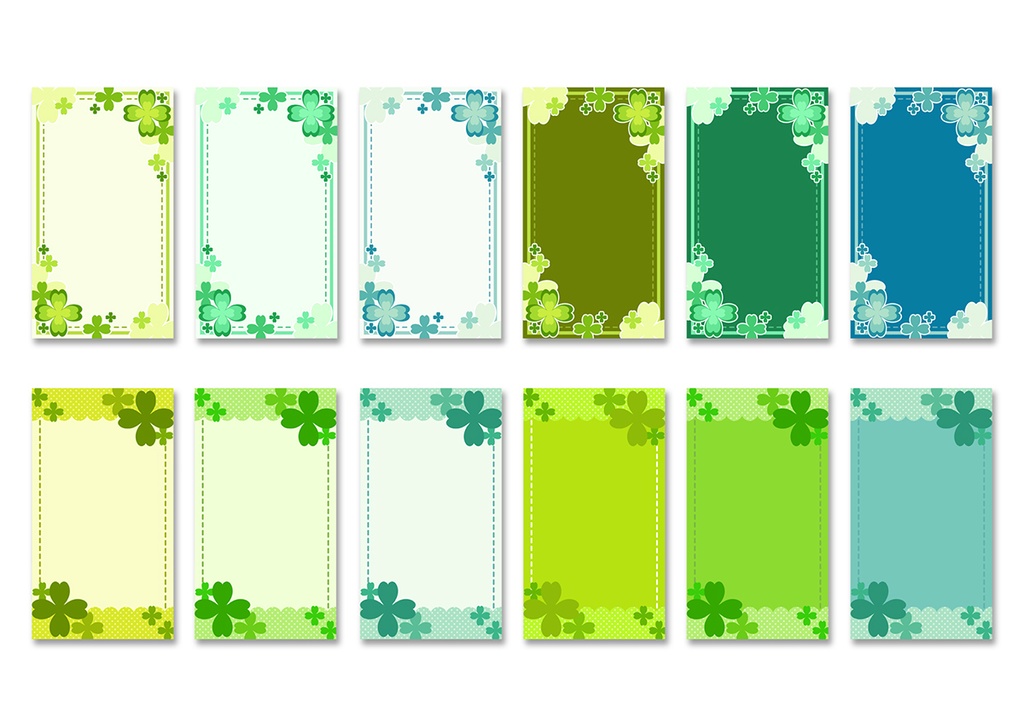 【スマホ向け】縦型背景 クローバー