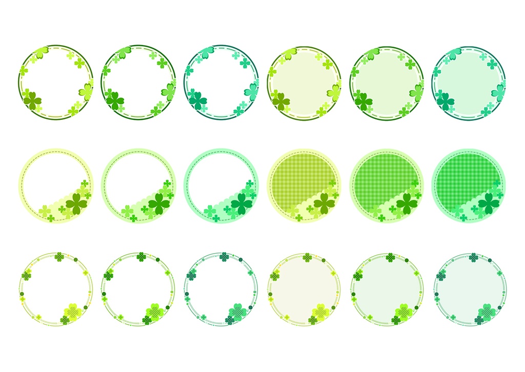 【web用】アイコンリング クローバー