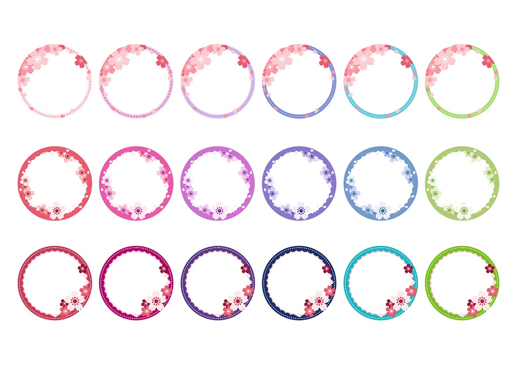 【web用】アイコンリング 桜