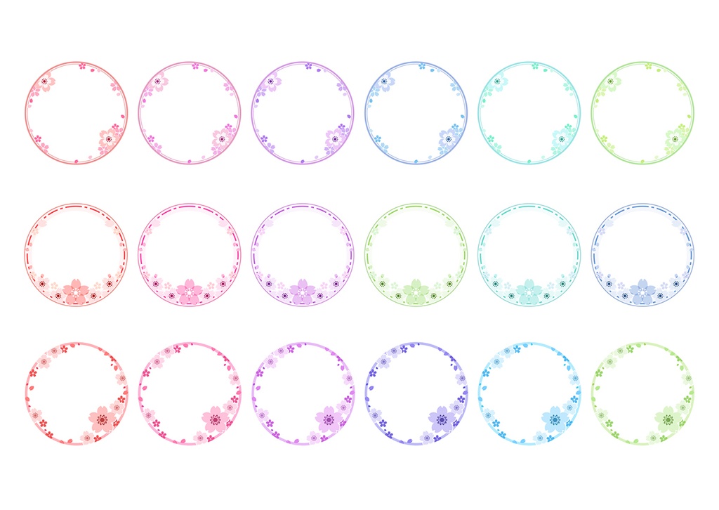 【web用】アイコンリング 桜