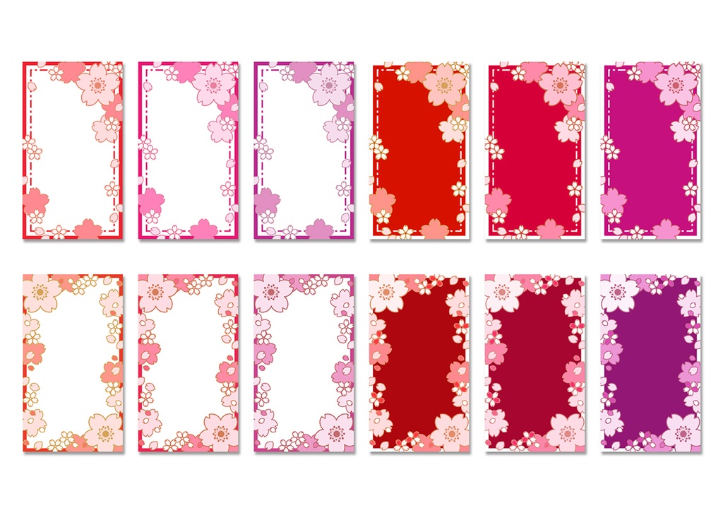 【スマホ向け】縦型背景 桜01