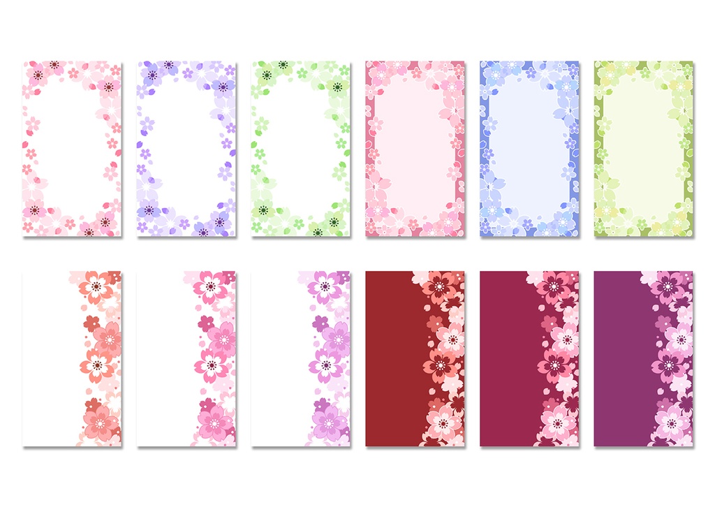 【スマホ向け】縦型背景 桜01