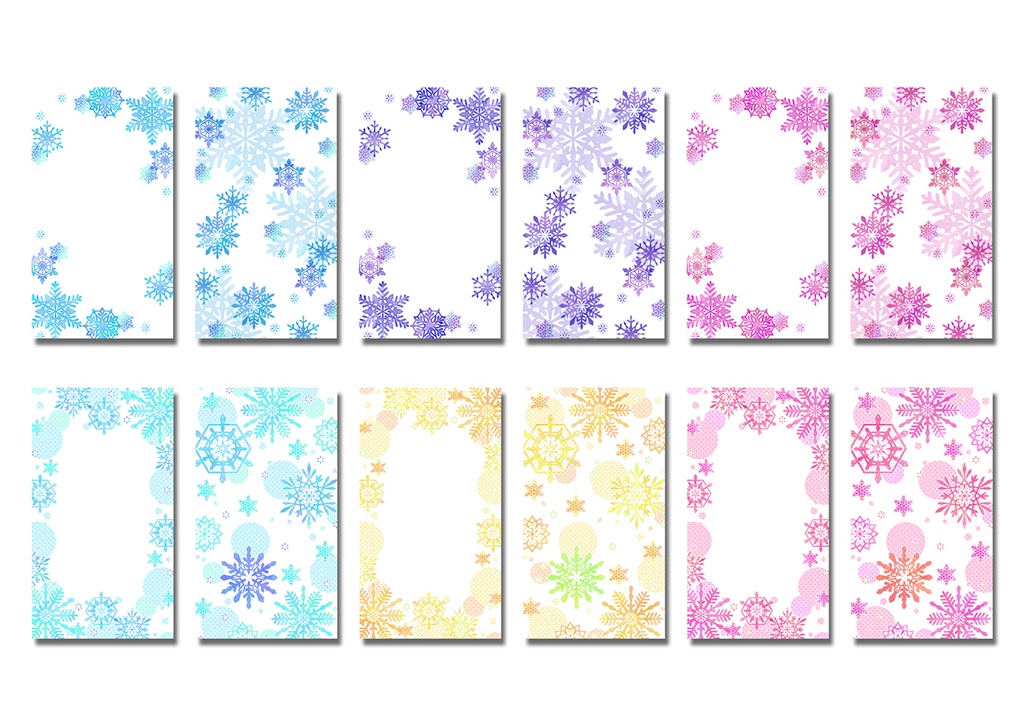 【スマホ向け】縦型背景 雪 01