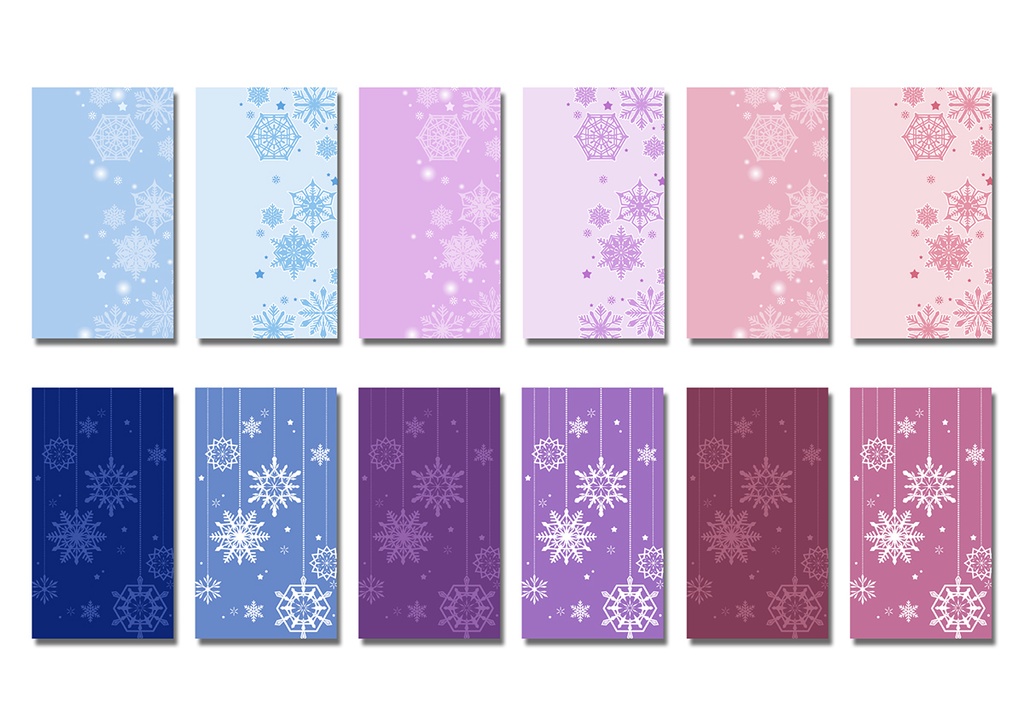 【スマホ向け】縦型背景 雪 01