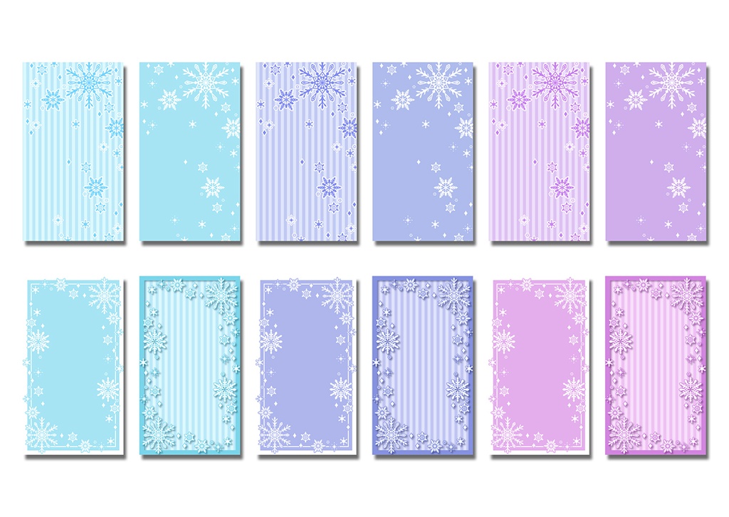 【スマホ向け】縦型背景 雪 01