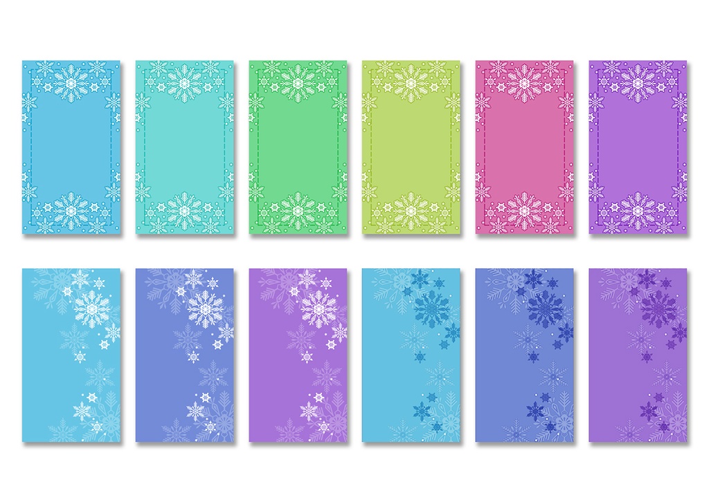 【スマホ向け】縦型背景 雪 02