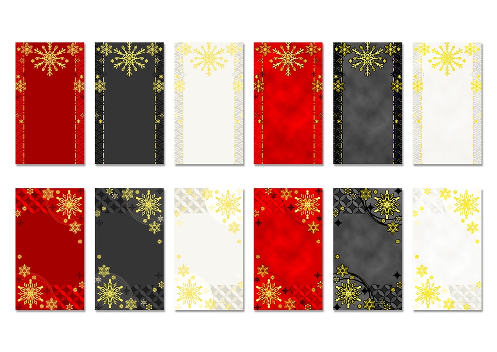 【スマホ向け】縦型背景 雪 03