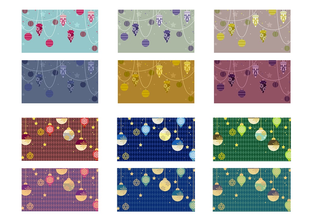 【16:9】背景素材 クリスマス