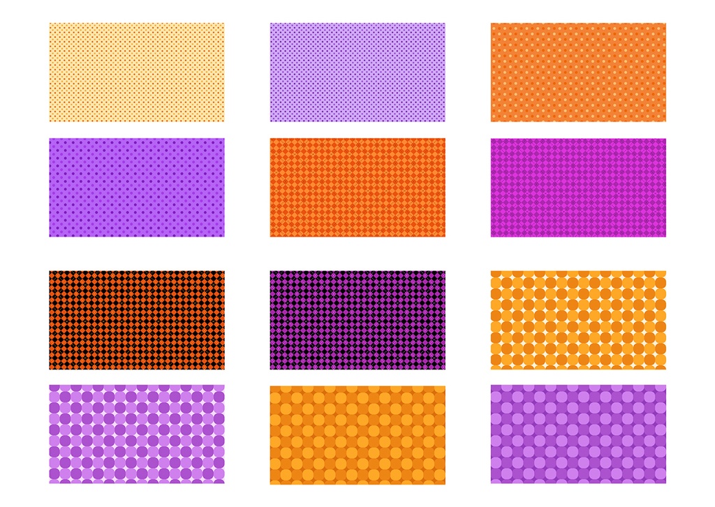 【16:9】パターン背景 001 ハロウィン