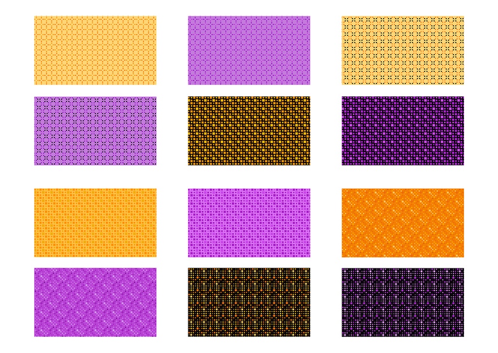 【16:9】パターン背景 001 ハロウィン