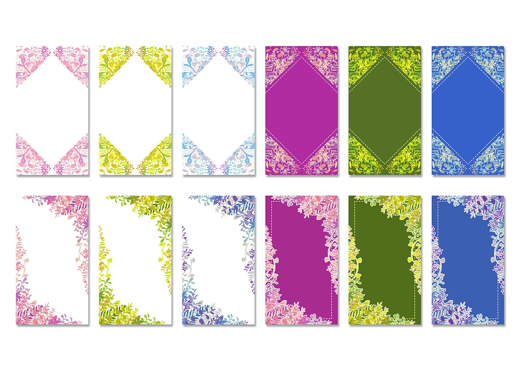 【スマホ向け】縦型背景 ボタニカル