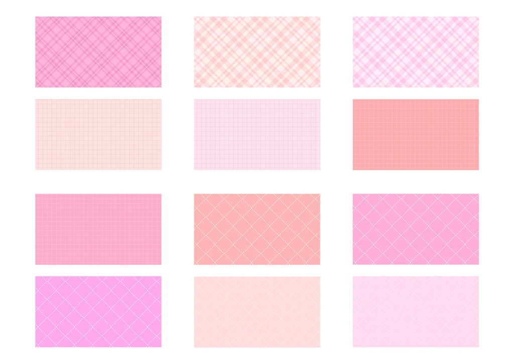 【16:9】パターン背景 002 パステルピンク