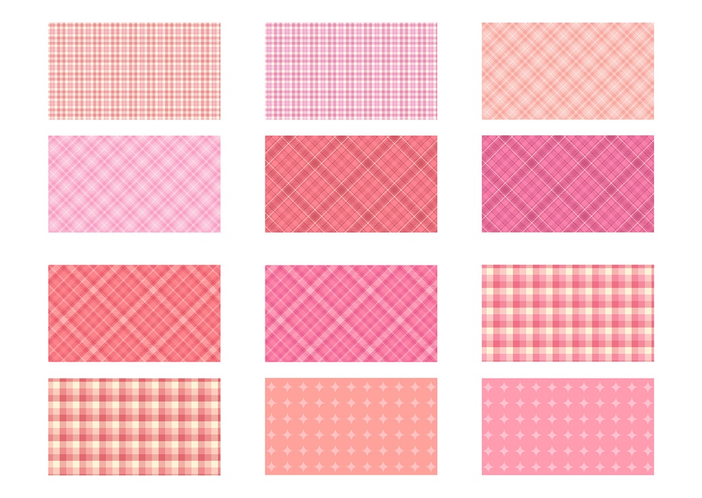 【16:9】パターン背景 002 パステルピンク