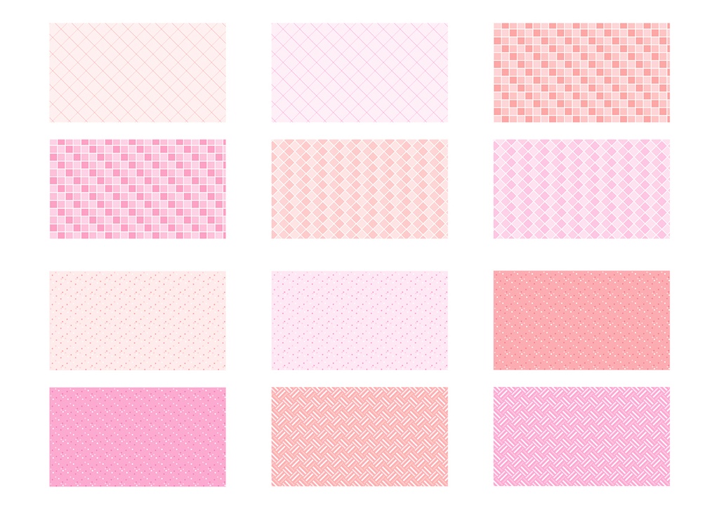 【16:9】パターン背景 002 パステルピンク