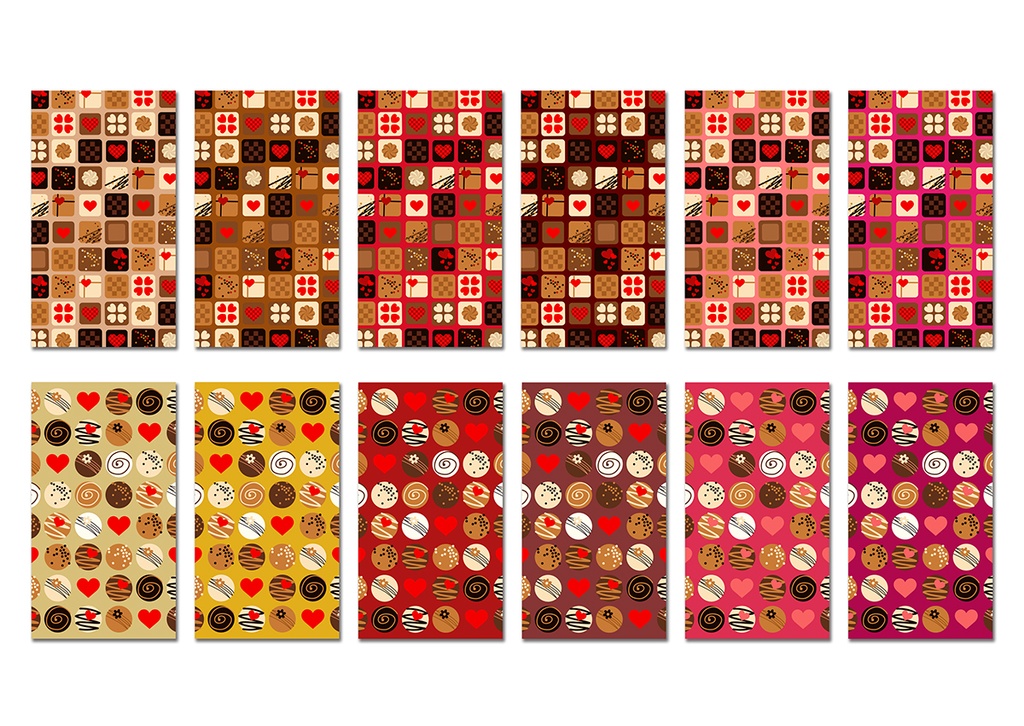 【スマホ向け】縦型背景 バレンタイン風 02