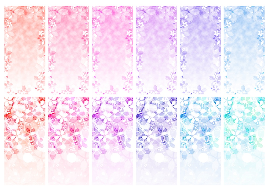 【スマホ向け】縦型背景 桜02