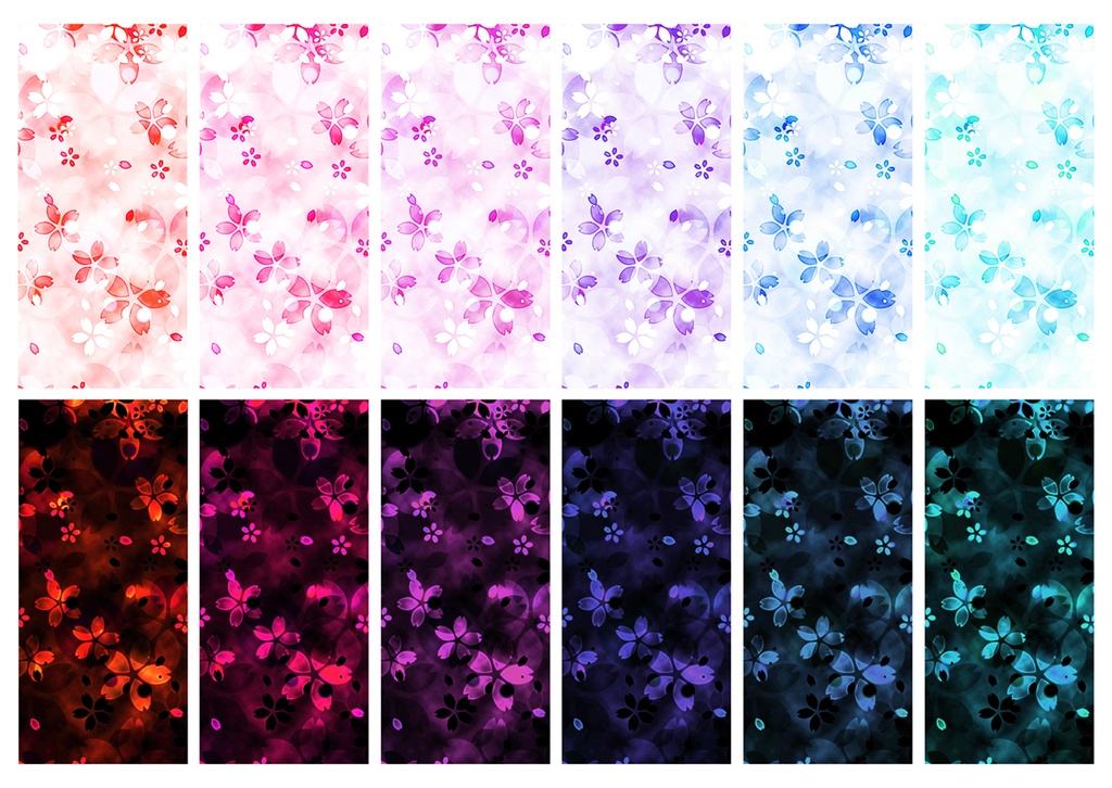 【スマホ向け】縦型背景 桜02