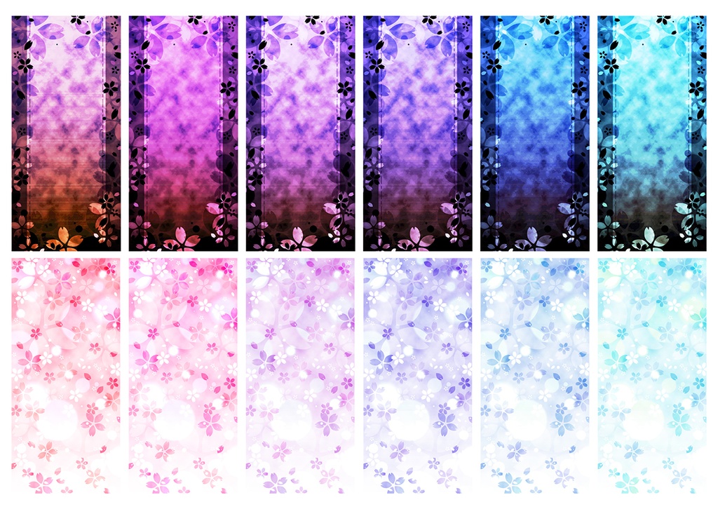 【スマホ向け】縦型背景 桜02